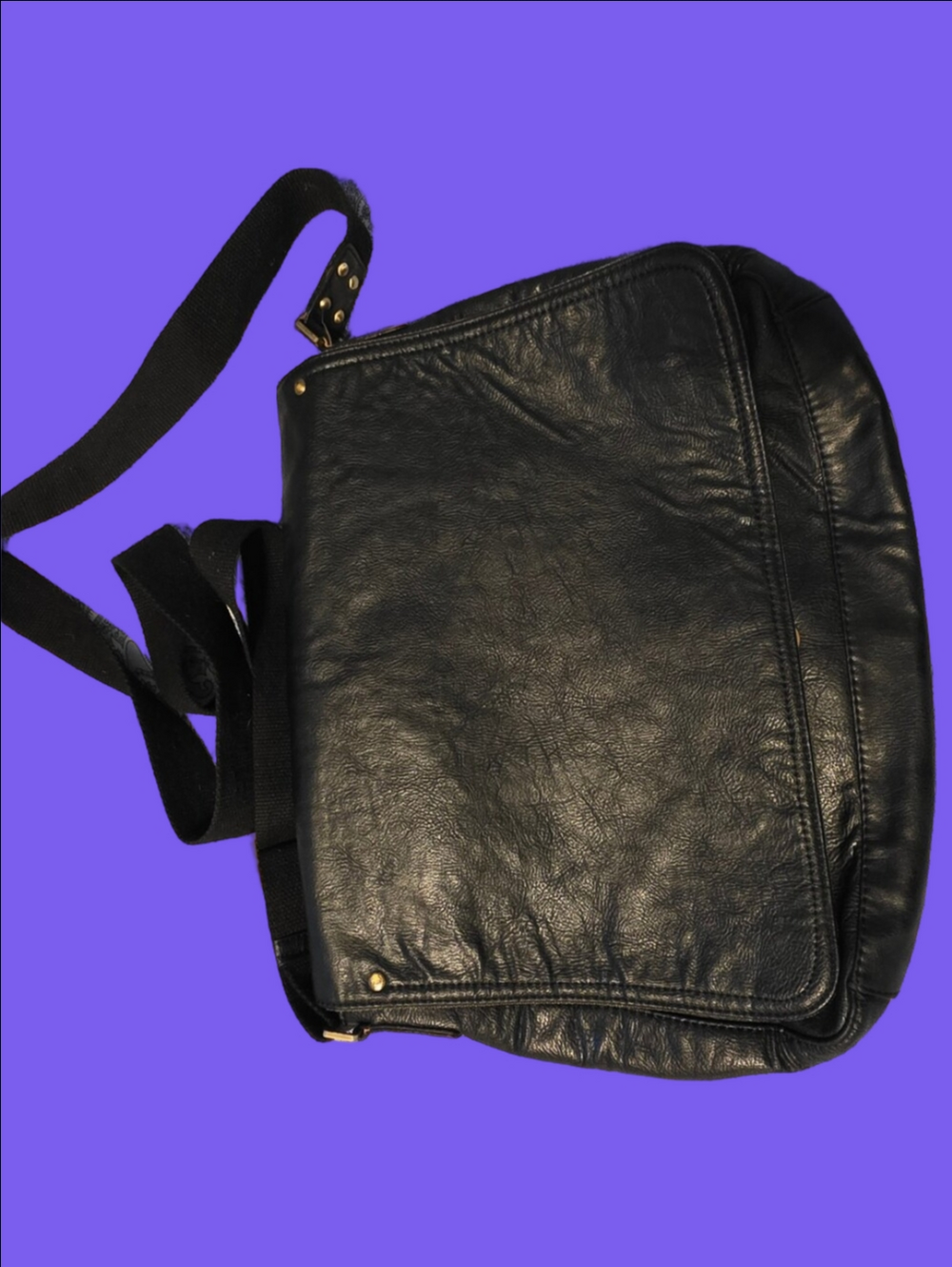 4/$97 Deal! David Jones Black Leather Crossbody Bag
